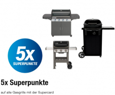 5x plus de superpoints sur tous les barbecues à gaz avec la Supercard jusqu’au 7 avril 2024
