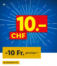 LIDL : 10 CHF de réduction à partir d’un montant d’achat de 60 CHF via l’app Lidl Plus (valable jusqu’au 27.04 !)