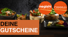 Bons de réduction de negishi & nooch pour les commandes à emporter, la consommation sur place et la livraison (valables jusqu’au 21.04, compte requis)