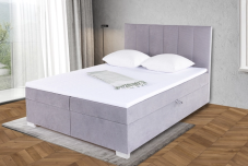 Lit Boxspring LUNA 180 × 200 cm avec coffre de lit + livraison chez Conforama