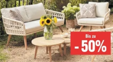 Jusqu’à 53 % de réduction sur une sélection de meubles de jardin chez Jumbo, p. ex. Home and More Chaise longue Hawaii avec protection solaire