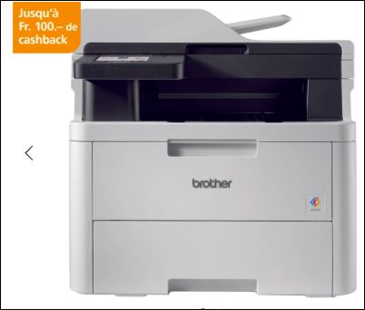 Imprimante multifonction Brother DCP-L3560CDW (26 ppm) pour 159.95 CHF chez Fust