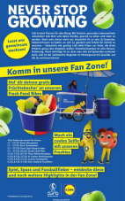 Coupes de fruits gratuites de LIDL dans différents endroits comme Bâle, Berne et Zurich, etc. à l’occasion de l’UEFA Women’s EURO 2025