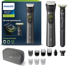 Philips Multigroom Series 9000 (MG9530/15) – Tondeuse 13-en-1 pour barbe, cheveux & corps, OneBlade inclus chez Amazon