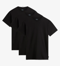 Pack de 3 t-shirts Vans Basic à manches courtes en blanc ou noir chez Lounge by Zalando