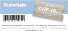 Newsletter YSK – Bon d’achat de 30 CHF