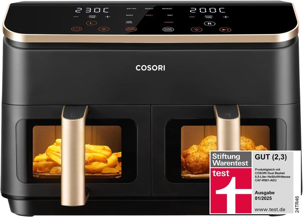 COSORI Heißluftfritteuse 2 Kammer