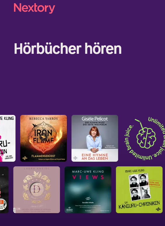 Nextory 60 jours gratuits de livres audio et e-books avec l’application Lidl Plus