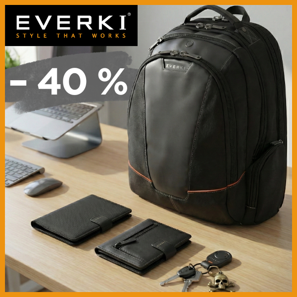 EVERKI Flight Sac à dos -40% + accessoires
