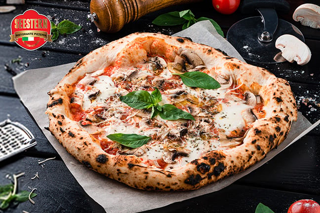 Menu à 3 plats avec une pizza au four à pierre au choix pour 2 personnes au restaurant Seestern à Uster