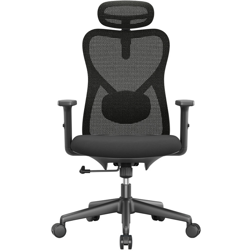 Chaise de bureau Apollo Vyra, d’une capacité de charge maximale de 110 kg, de couleur noire, chez Office World