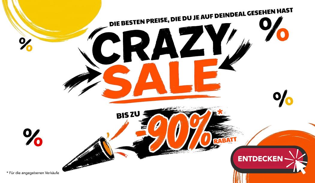 Crazy Sale : jusqu’à 90% de réduction sur la mode, la beauté, la maison, les accessoires & plus encore chez DeinDeal
