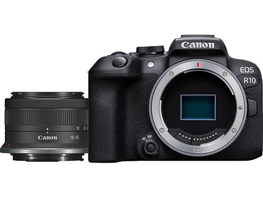 Boîtier CANON EOS R10 + objectif RF-S 18–45 mm F4.5–6.3 IS STM chez MediaMarkt à un prix imbattable
