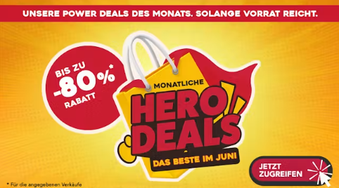 Offres Héro chez DeinDeal : de nouvelles offres chaque jour