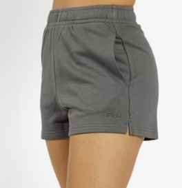 Short FILA Orlando à taille haute pour femme, couleur grise, chez Ochsner Sport