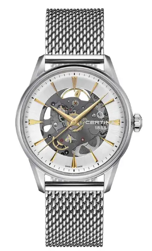 Certina DS-1 Skeleton Powermatic 80, 40 mm, automatique, verre saphir, chez CHRIST Montres et Bijoux