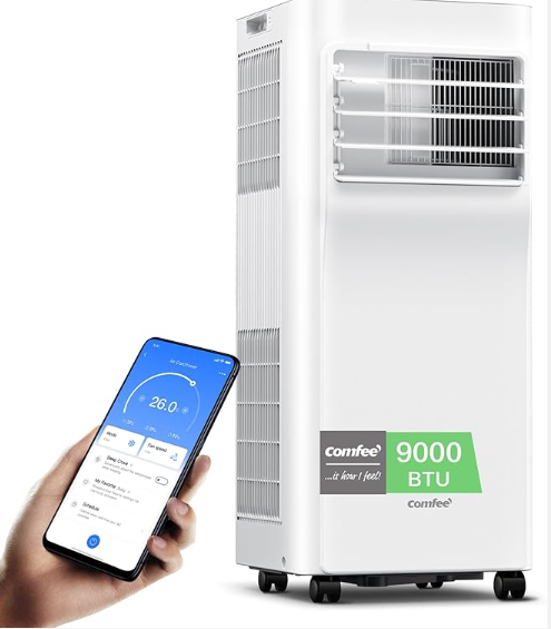 Climatiseur portable Comfee Breezy Cool Pro 2.6 (9 000 BTU, commande via application) disponible sur Amazon pour les membres Prime