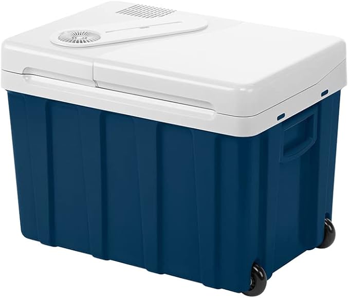 Glacière électrique Mobicool MQ40W (39 l, 12/230 V, roulettes et poignée télescopique) sur Amazon (pour les membres Prime)