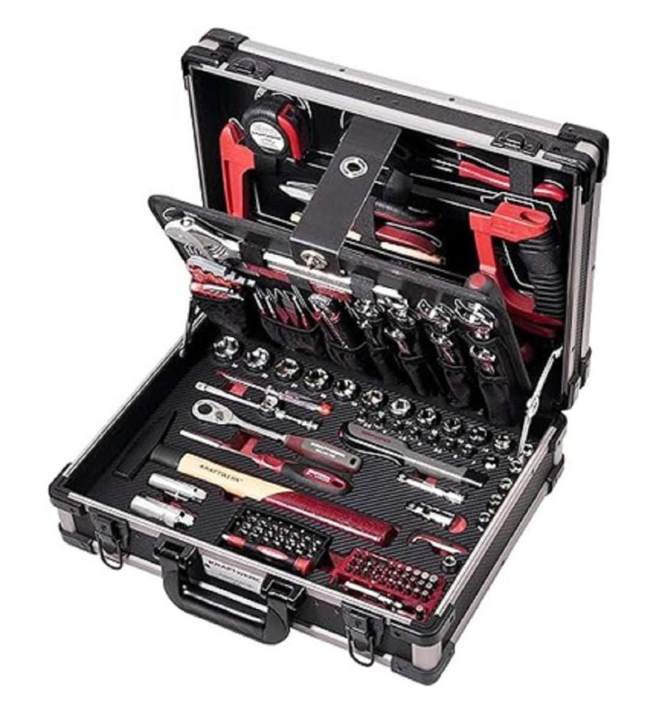 Coffre à outils Pro-Line (1/4″ + 3/8″, 151 pièces) au meilleur prix chez DeinDeal
