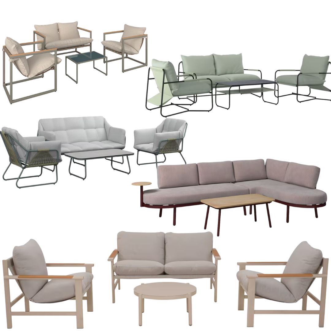 Divers ensembles de mobilier de jardin en promotion chez XXXLutz et Mömax