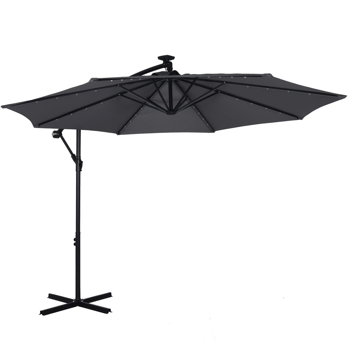 Parasol à pied articulé BAY avec LED, 300 cm, à prix avantageux chez Gonser