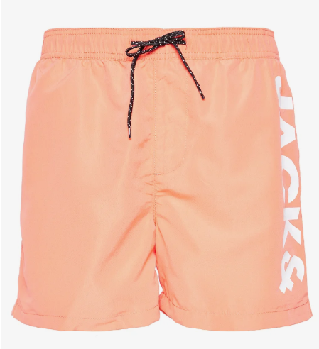 Short de bain Jack & Jones ARUBA pour homme, couleur corail, disponible chez Lounge by Zalando (S–XL)