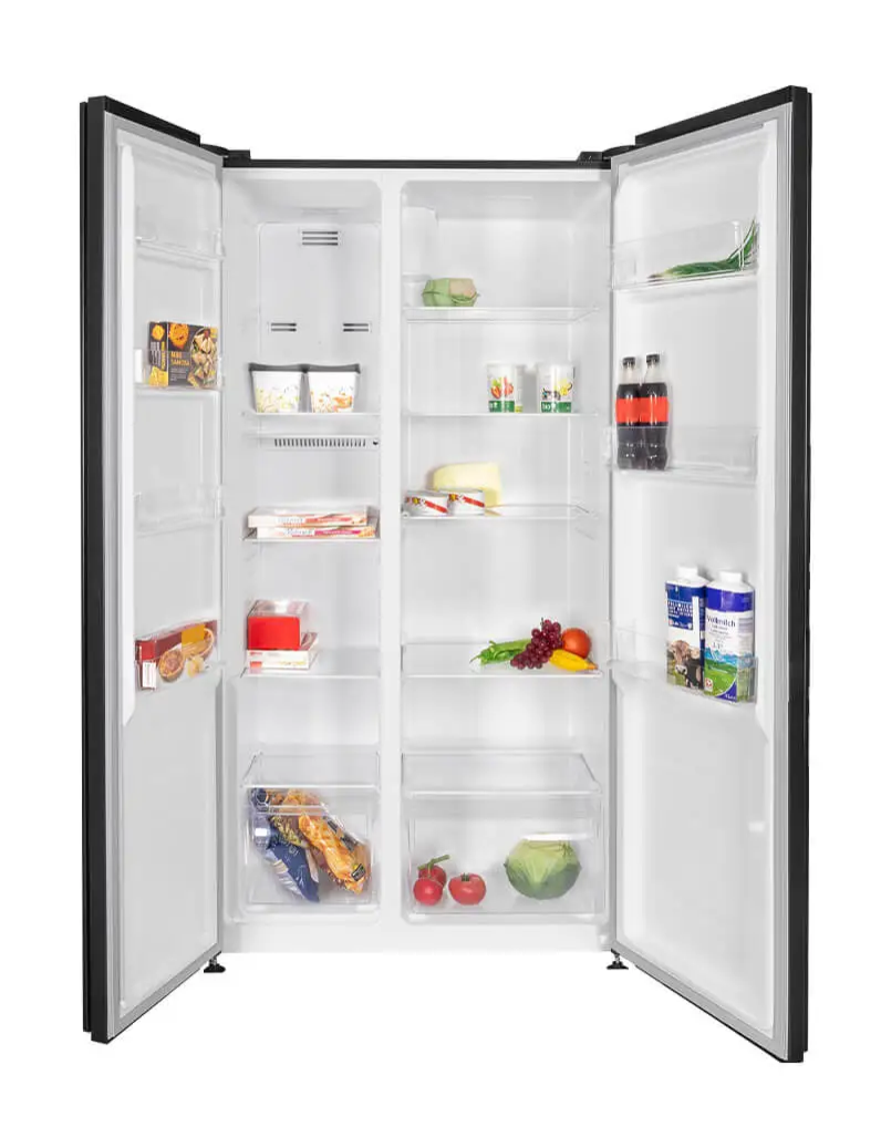 Réfrigérateur « side-by-side » Kibernetik Foodcenter FC436 d’une capacité utile de 442 l, disponible chez nettoshop et Hornbach