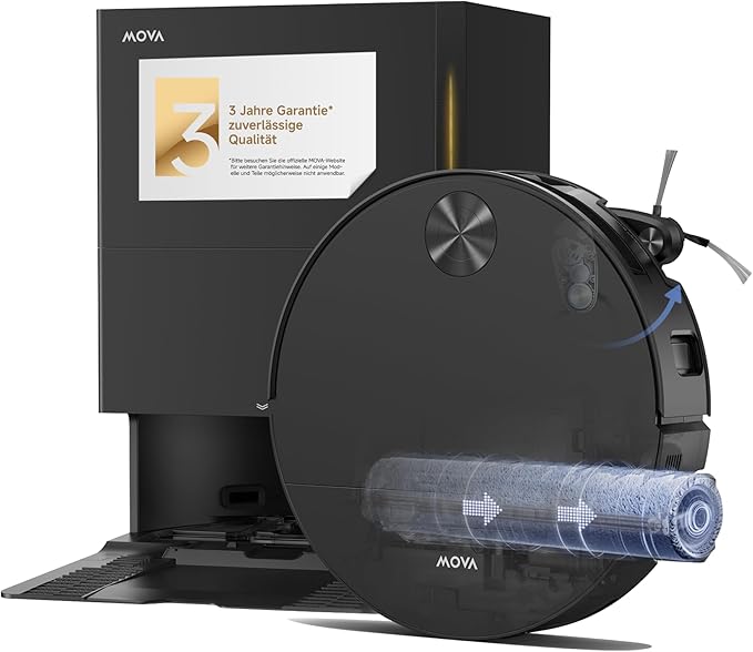 Mova S70 Roller Saugroboter avec 28’000 Pa et auto-nettoyage à l’eau chaude au nouveau meilleur prix sur Amazon