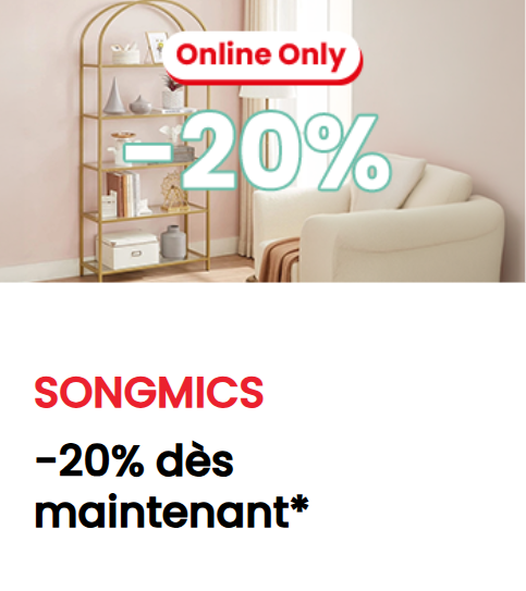 SONGMICS : -20 % sur le stockage chez Conforama – en ligne uniquement
