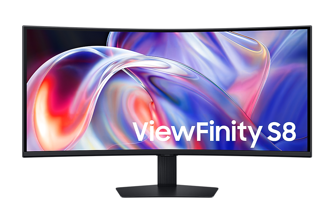 Samsung Moniteur incurvé ViewFinity S85TH (40″, 5K2K WUHD, 144 Hz, 350 nits) + Caméra Slim Fit pour moniteur