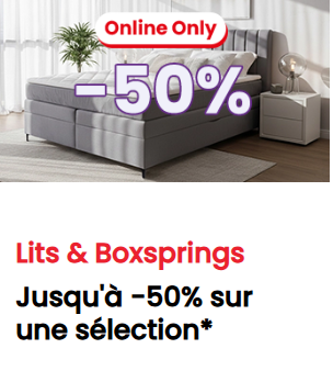 Lits et sommiers : jusqu’à 50 % de réduction chez Conforama – en ligne seulement