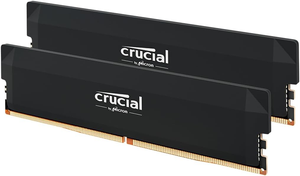 Kit de mémoire vive Crucial Pro DDR5 32 Go (2 x 16 Go) 6 000 MHz CL36 sur Amazon