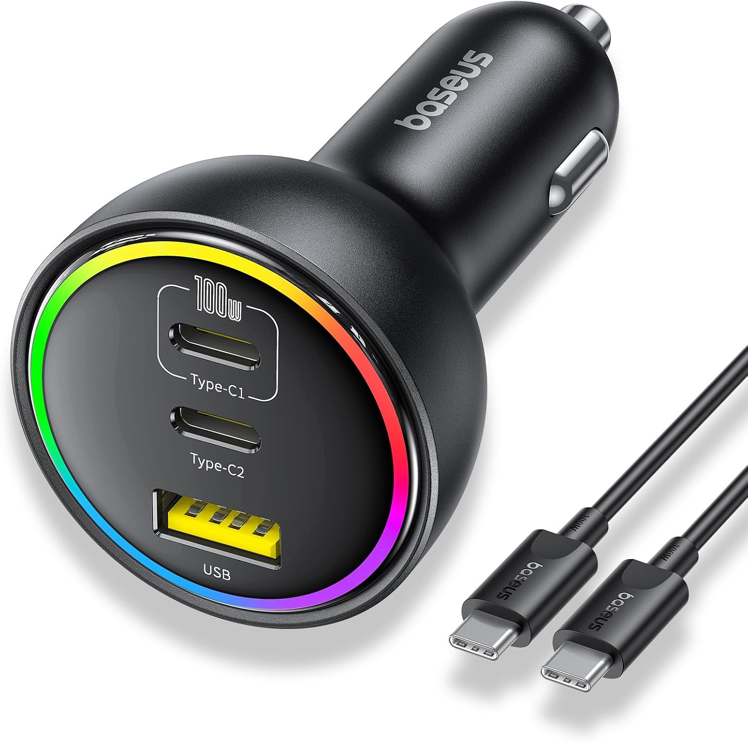 Amazon : Chargeur de voiture 152,5 W – USB-C avec câble