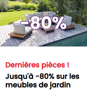 Dernières offres : Jusqu’à 80 % de réduction sur le mobilier de jardin chez Conforama