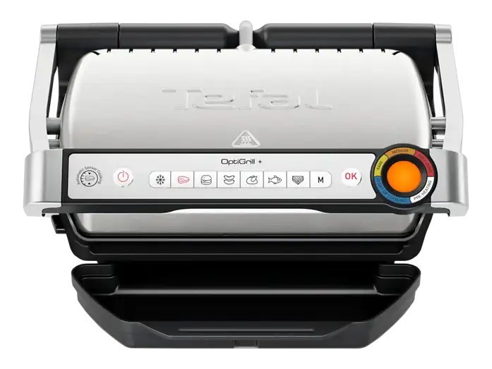 Tefal Optigrill+ GC718D avec 6 programmes de grillage automatiques et indicateur de niveaux de cuisson chez MediaMarkt