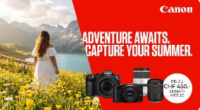 Jusqu’à 450 CHF de réduction sur les appareils photo, objectifs et téléconvertisseurs Canon chez MediaMarkt
