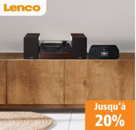Jusqu’à 20 % de réduction sur une sélection de produits audio Lenco chez Fust jusqu’au 23 août 2026