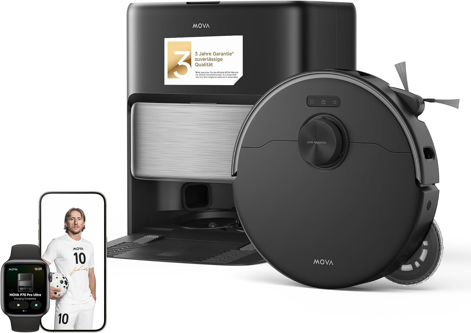 Robot aspirateur MOVA P70 Pro Ultra avec une puissance d’aspiration de 30 000 Pa