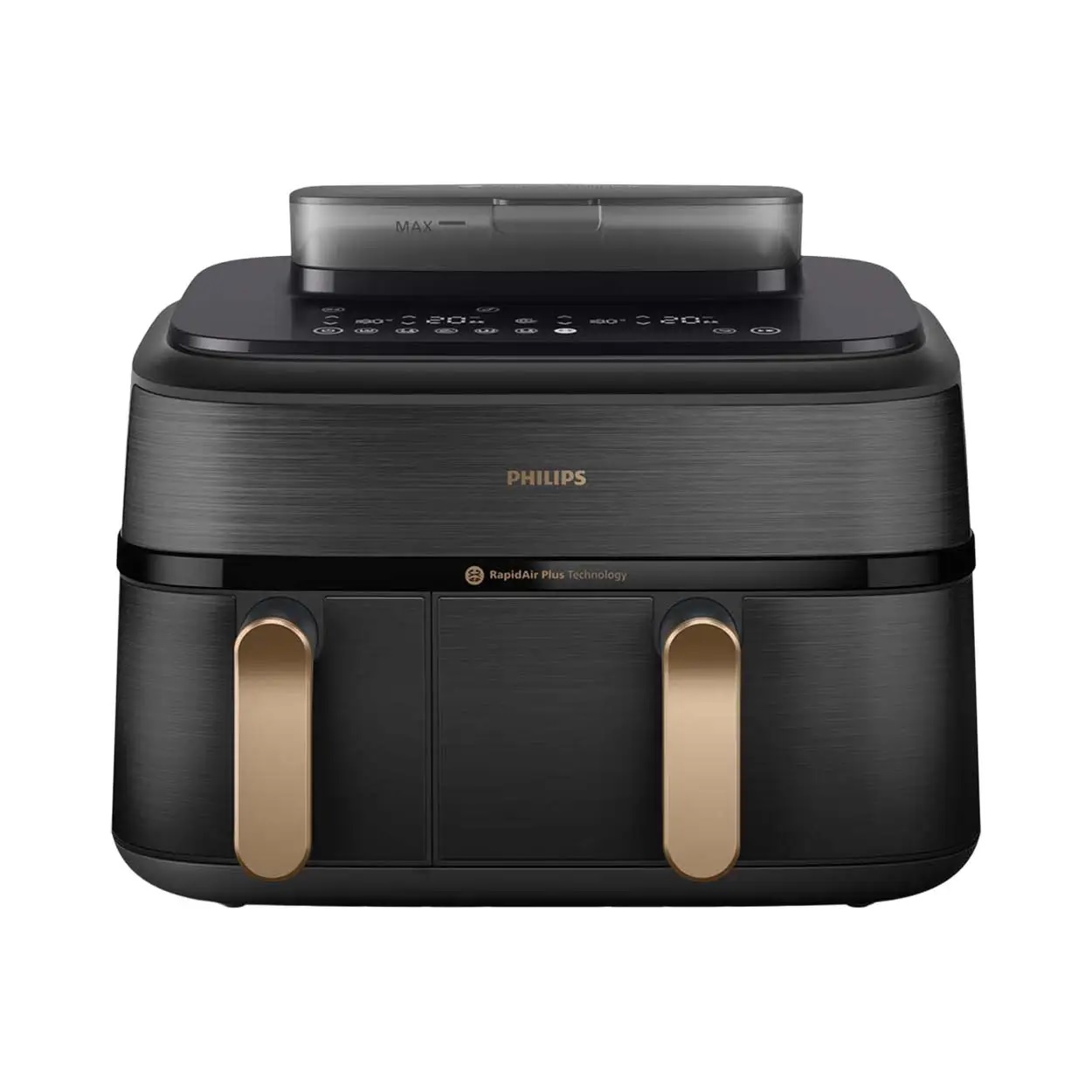Meilleur prix : Friteuse à vapeur Philips Airfryer Dual Basket 5000 (version CH, 9 litres, 2 compartiments) chez Coop City