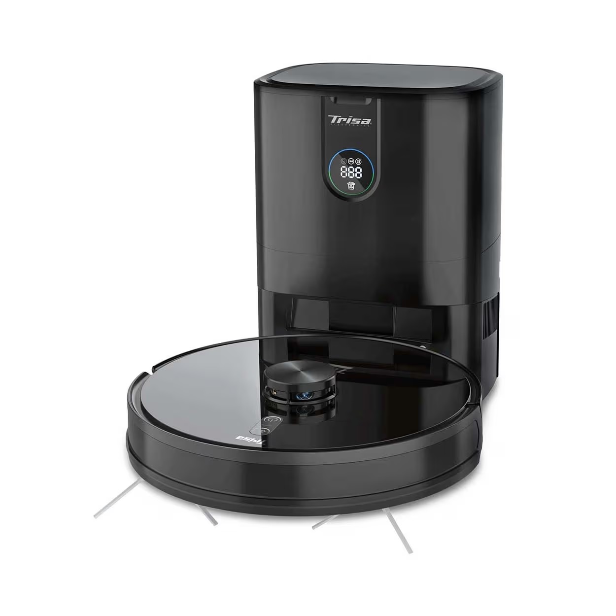 Robot laveur et aspirateur 2 en 1 TrisaT-Bot Pro 4000 avec station de vidage automatique
