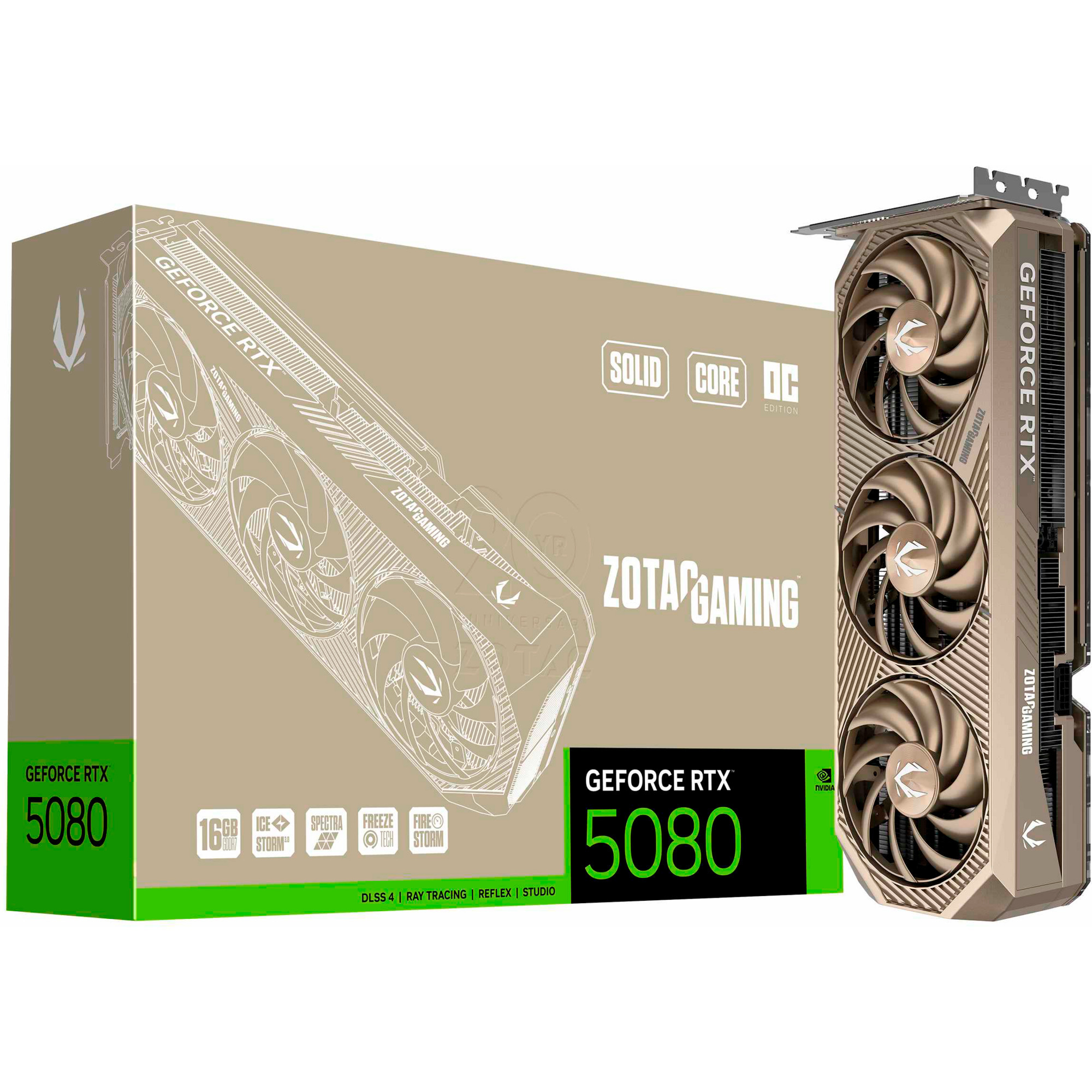 ZOTAC GeForce RTX 5080 SOLID CORE OC Édition Limitée 20 Ans