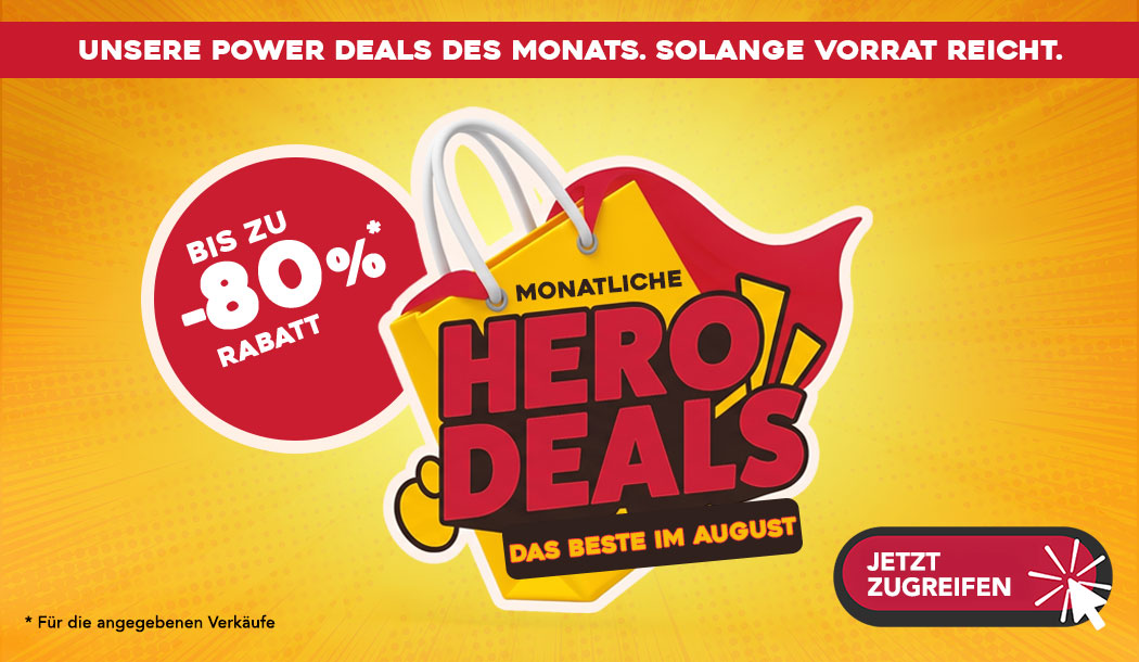 Hero Deals août : profitez de jusqu’à 80 % de réduction