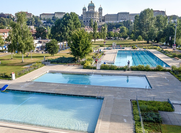 Entrée gratuite à la piscine en plein air Marzili à Berne