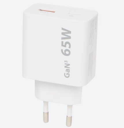 Chargeur mural double Sitecom 65 W GaN (Action Locale)