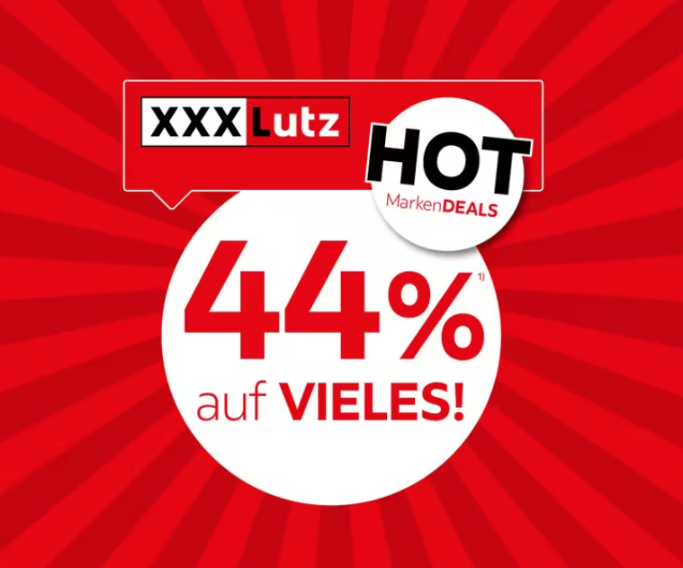 Au moins 44% de réduction sur “beaucoup de choses” chez XXXLutz – par exemple divers meubles de jardin et d’intérieur