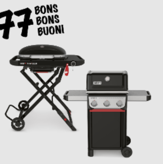 Bon de réduction de 20 % sur tous les barbecues à gaz Weber chez Jumbo, par exemple Weber Spirit E-425C Stealth (10,26 kW)