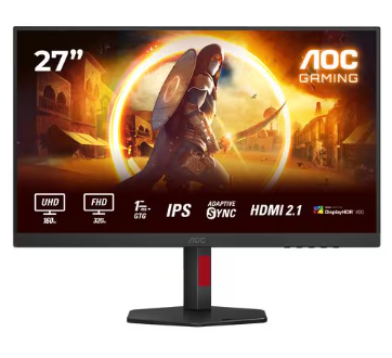 Moniteur AOC U27G4R réglable en hauteur (27″, 4K à 160 Hz, 400 nits) à un nouveau prix exceptionnel chez Interdiscount