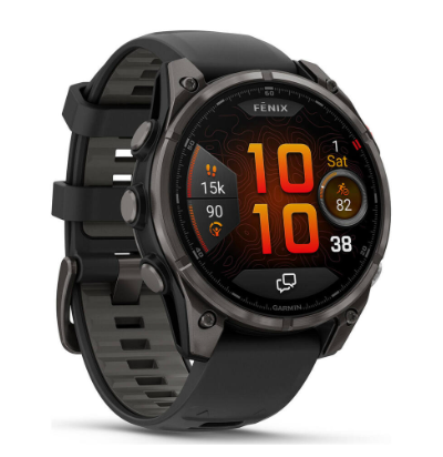 GARMIN fenix 8 Pro, 47 mm, AMOLED, Titane Gris Carbone / Noir chez Christ Watches & Jewelry au meilleur prix