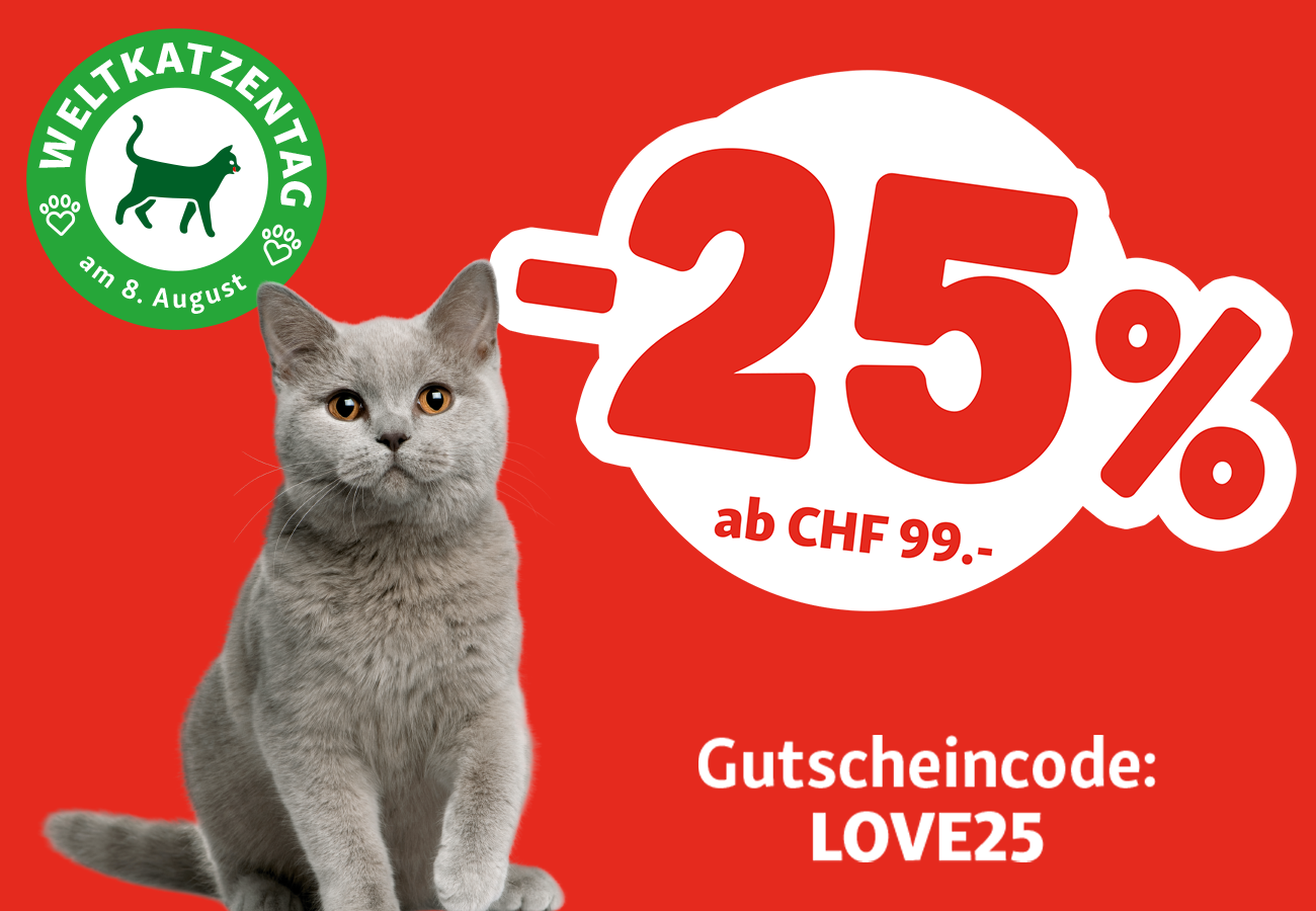 Fressnapf : 25 % de réduction sur toute la gamme pour chats (à partir de 99 CHF) – uniquement ce week-end, jusqu’au 9 août.