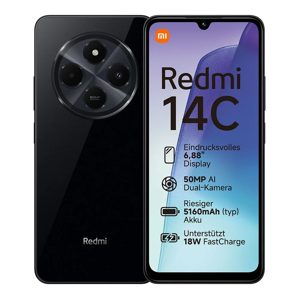 Redmi 14C 4GB/128GB | Midnight Noir